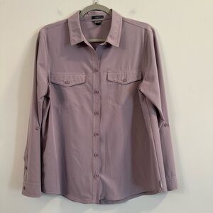 Women’s Eddie Bauer Light Purple Button-Down Shirt size medium